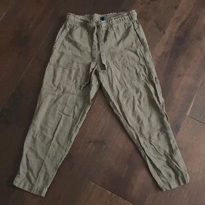 Soft, comfortable, army green pants